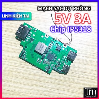 Mạch sạc dự phòng ip5318 5v3a mới