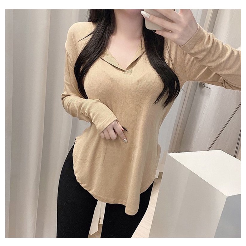 Áo Thun Nữ Tay Dài Dáng Rộng