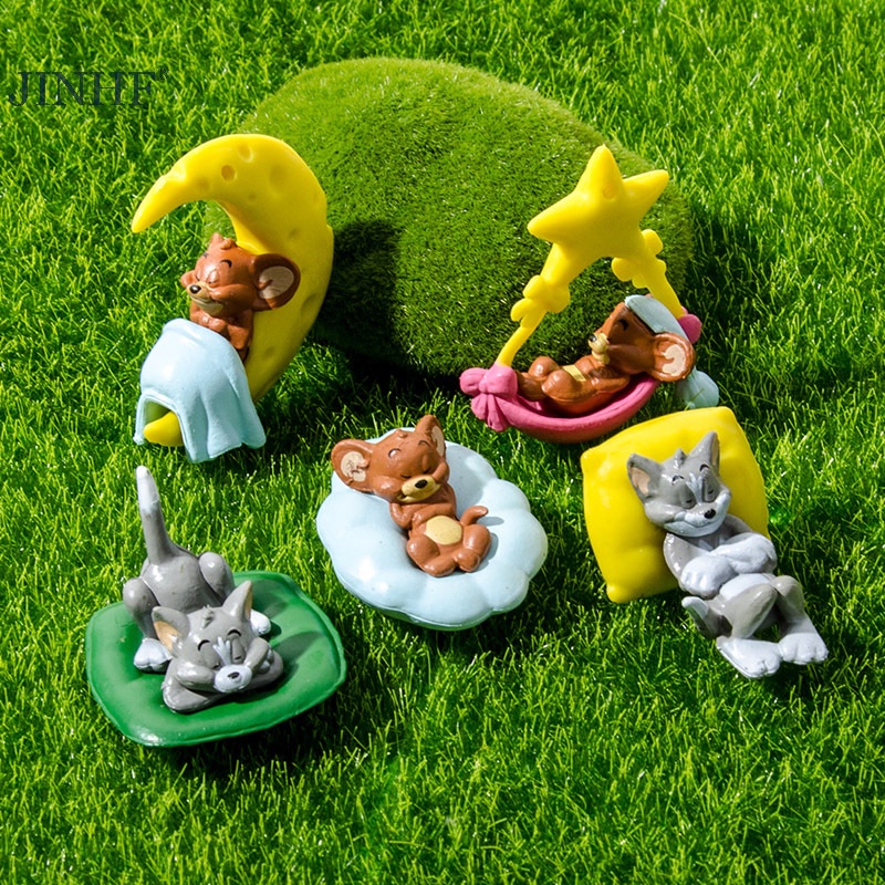 Mô Hình Mèo Và Chuột Trang Trí Nội Thất Xe Hơi