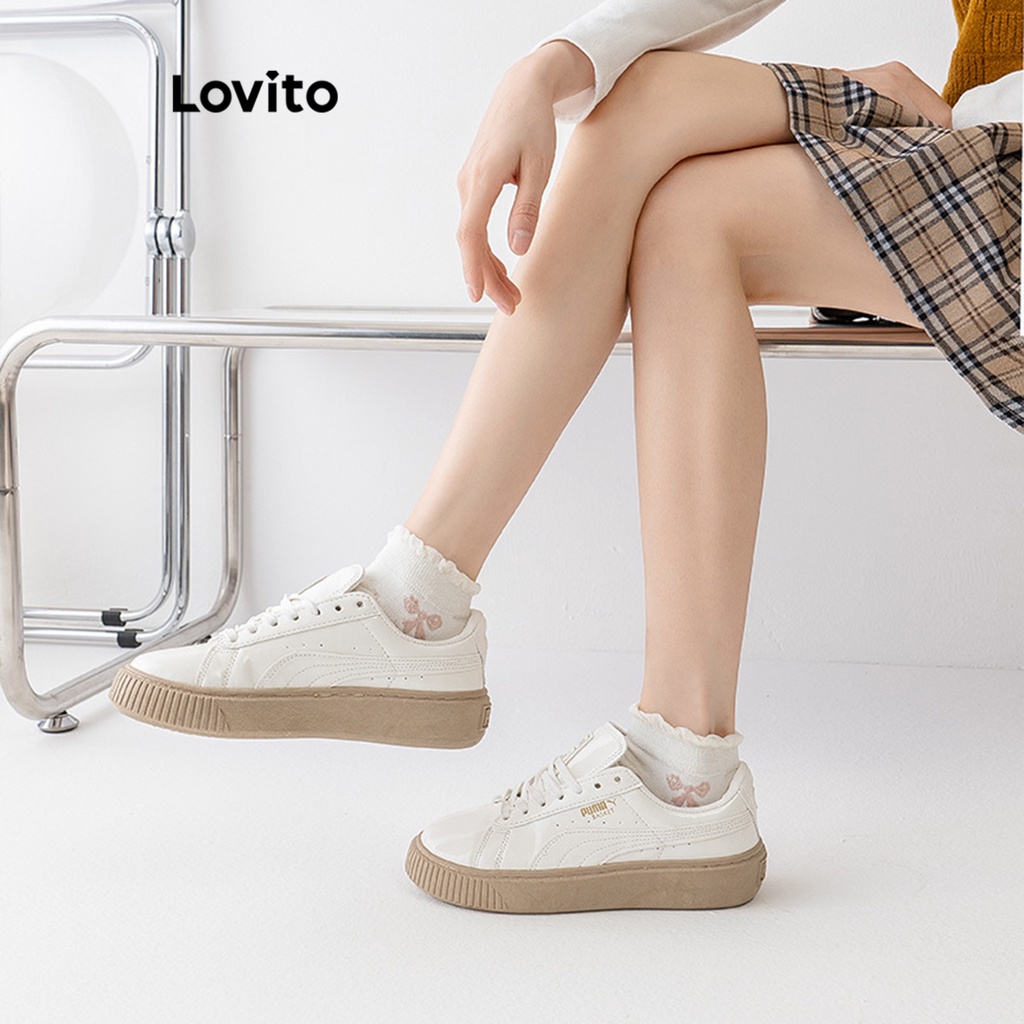 Lovito Tất nơ hoạt hình thông thường dành cho nữ LNA27199