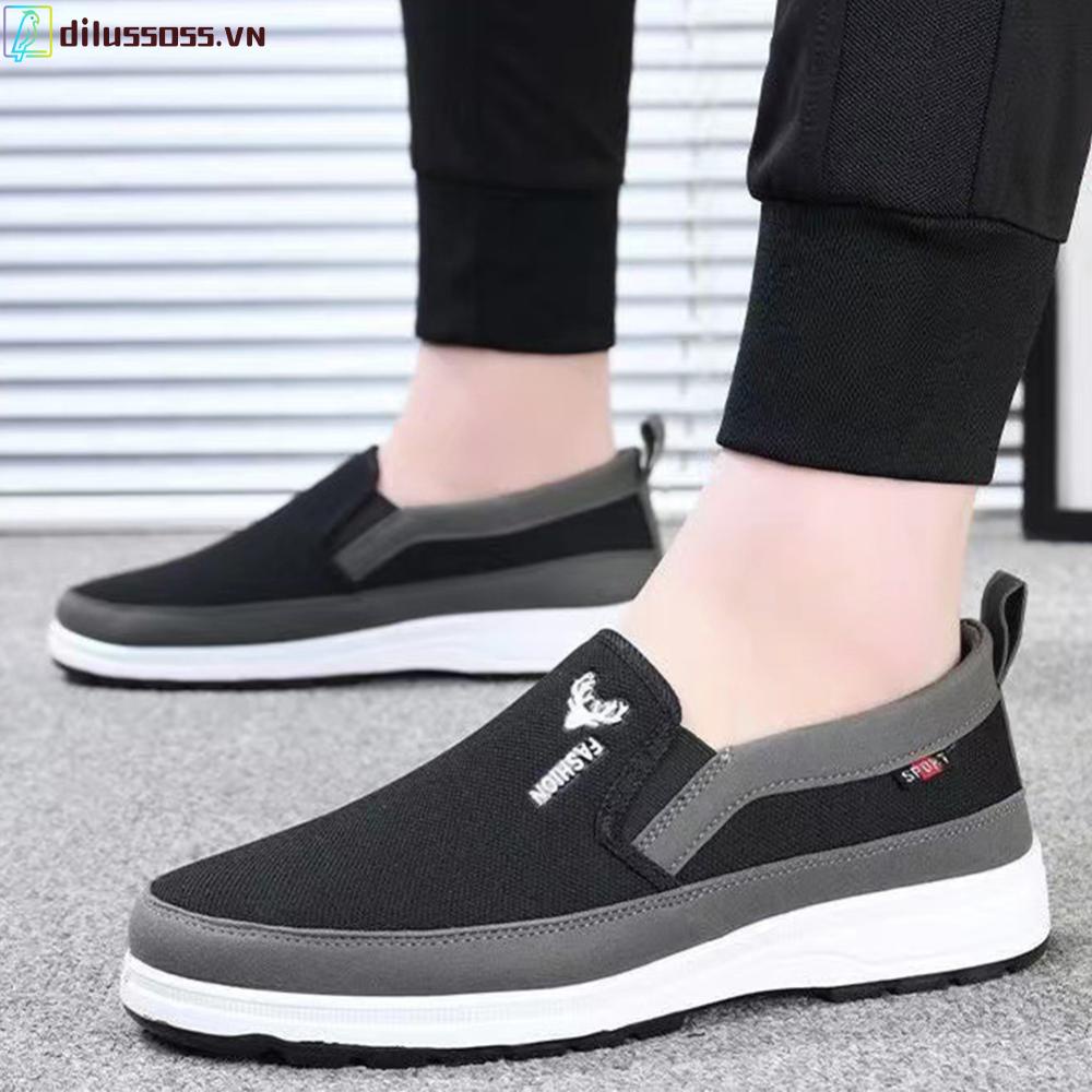 Giày Thể Thao Phối Lưới Thoáng Khí Thoải Mái Cho Nam Chạy Bộ Và Chạy Bộ