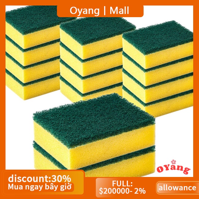 Oyang Miếng Bọt Biển Rửa Chén Dày Dặn 11X7X3Cm