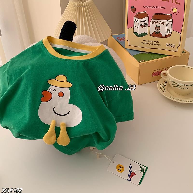 Áo Thun Tay Ngắn Chất Liệu cotton In Họa Tiết Hoạt Hình Phong Cách Hàn Quốc Thời Trang Mùa Hè 202