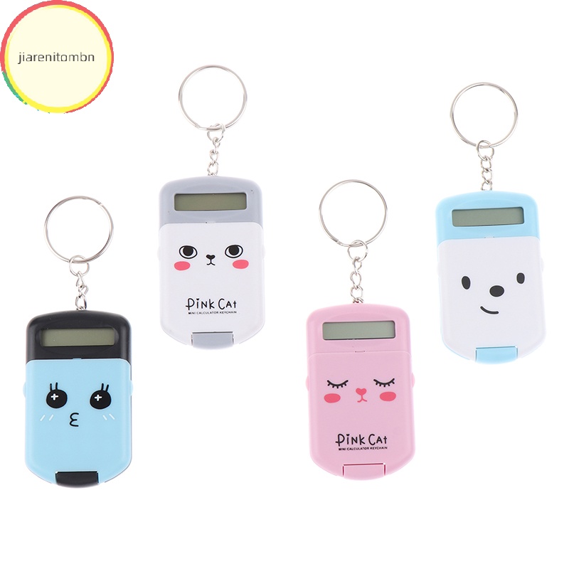 Jiarenitombn kawaii Máy Tính mini Dễ Thương Có Nắp Và Móc Khóa Sáng Tạo Kích Thước Bỏ Túi Dùng Trong Trường Tiểu Học / Văn Phòng vn