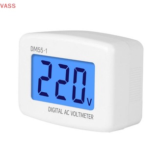 Vass ac 80-300v kỹ thuật số vôn kế eu chúng tôi cắm dm55-1 ổ cắm điện áp tester lcd hiển thị vn