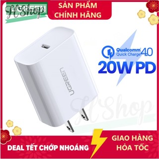 [ PD 20W ] Cốc sạc nhanh UGREEN USB C  20W Power Delivery Fast Charger for  Samsung Xiaomi Huawei