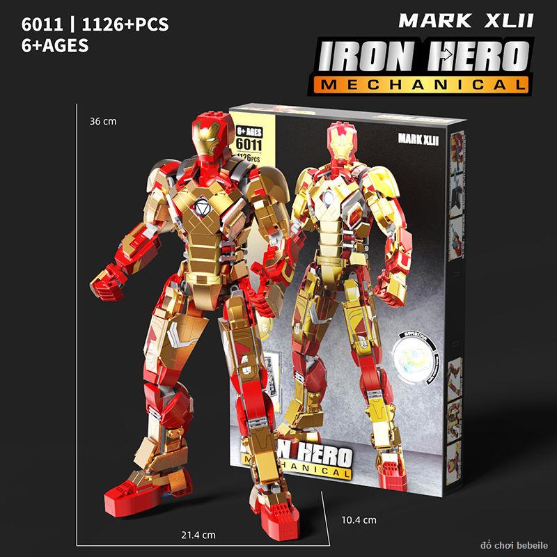 ☺️Tương thích với Lego Iron Man Wood Anti-Hulk Mecha Robot Bé Trai Đồ Chơi  Tuổi Hàng mới
