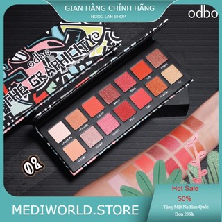 [Auth Thái] Bảng Phấn Mắt Odbo Thái Lan 10 màu