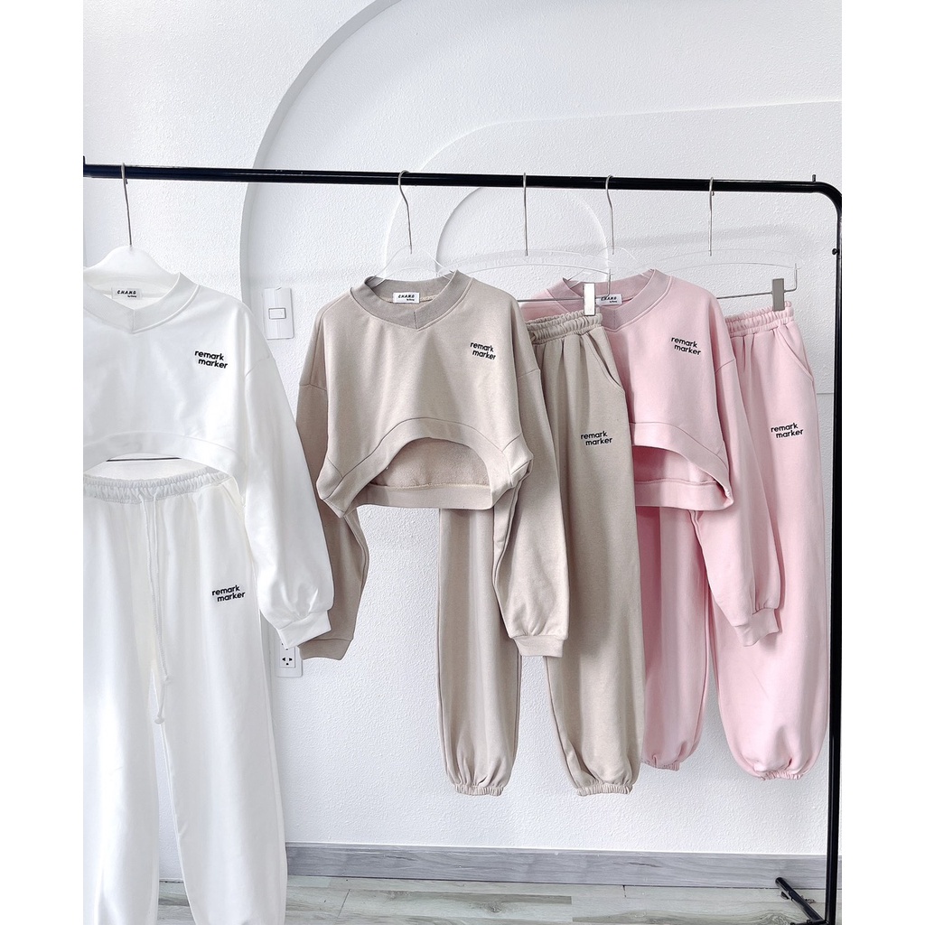 Set bộ thêu 3 màu tay dài