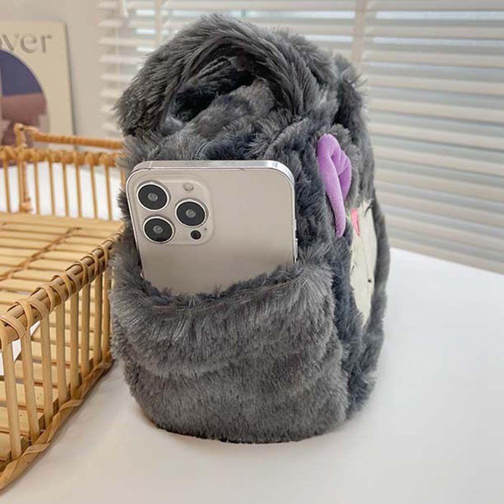 Shanhai Túi Xách Tay Bằng Vải Bông Hình stitch Mèo lucifer Hoạt Hình Phong Cách Hàn Quốc Đựng Đồ Mua Sắm Du Lịch