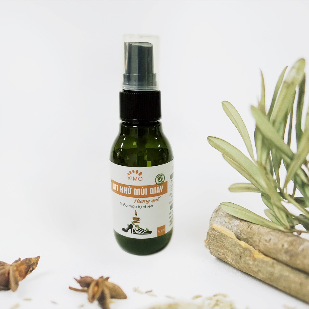 Xịt khử mùi giày Hương Quế, Hương Chanh, Xả XIMO mùi dịu nhẹ đánh tan mùi hôi chân, giày và mũ bảo hiểm