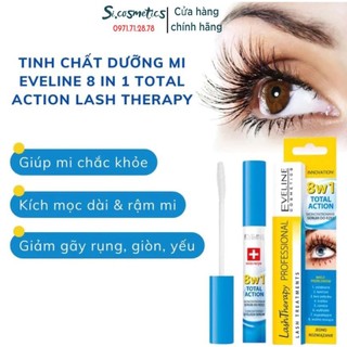  Dưỡng Mi Eveline 8in1 Total Action Lash Therapy Professional 