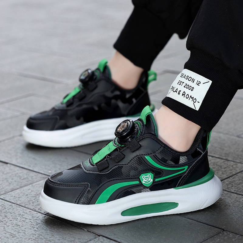 Giày Thể Thao Da Chống Trượt Cho Bé Trai Và Bé Gái Size 28-39