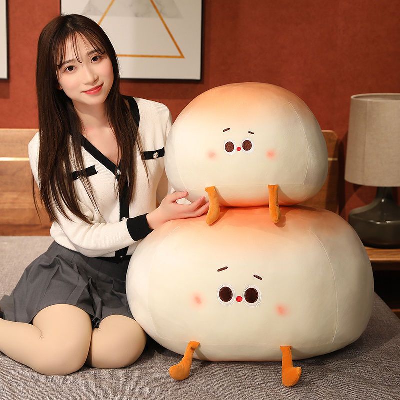 Dễ Thương Búp Bê Nhồi Bông Hình Bánh Bao mini Siêu Mềm Cho Bé Gái