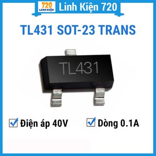 Bộ 5 transistor tl431 sot-23 điện áp 40v 0.1a