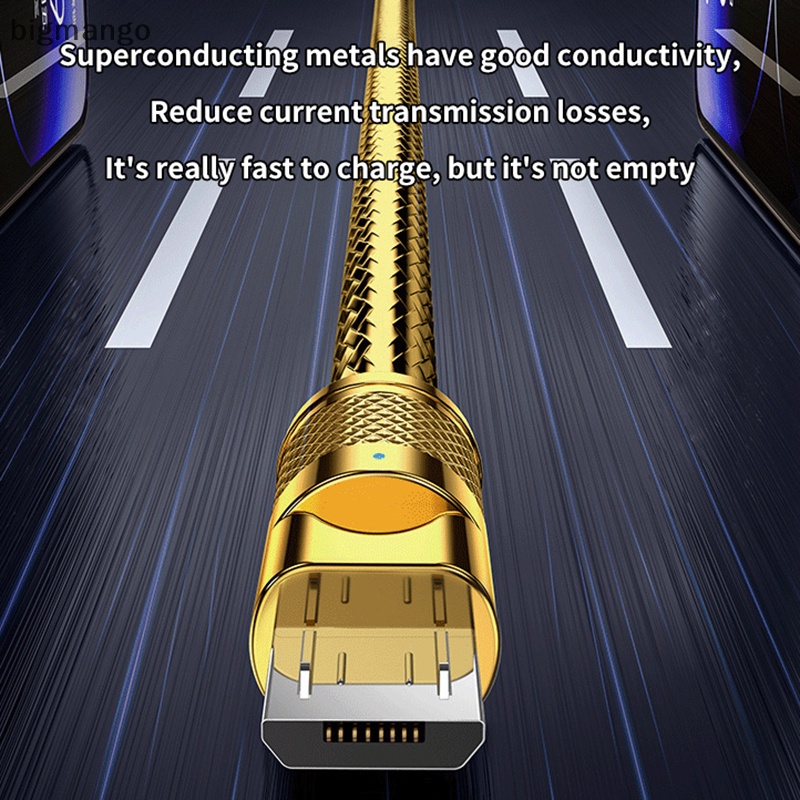 XIAOMI HUAWEI SAMSUNG Dây Cáp Sạc Nhanh 120w usb Bằng Hợp Kim Kẽm 6a micro 3a Cho Điện Thoại iphone 2.4a