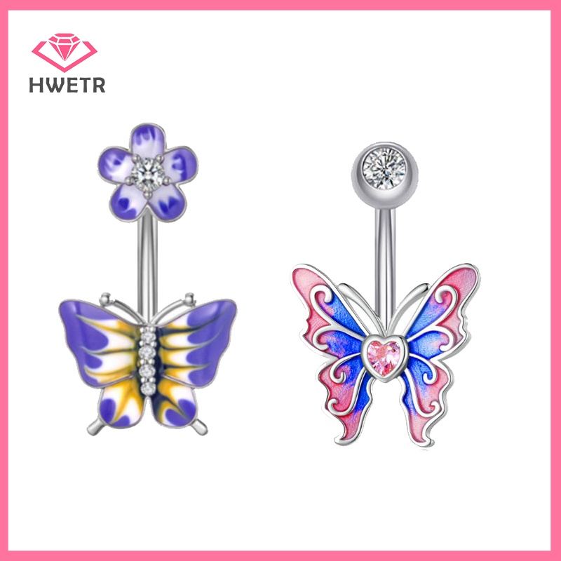 Khuyên Rốn Thép Không Gỉ Hình Kỳ Lân Đính Đá zircon Mới