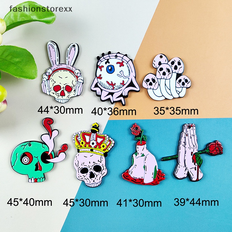 Móc Khóa Hình Đầu Lâu / Đầu Lâu / Thỏ / Cây Nấm Thời Trang halloween Vui Nhộn vvn