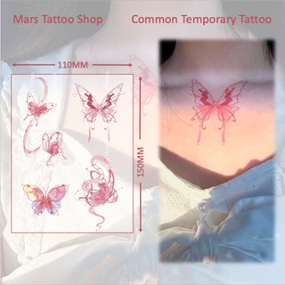 Hình Xăm Dán Tạm Thời Lâu Trôi Hình Bướm Bướm Bướm Bướm Da Rắn cd034