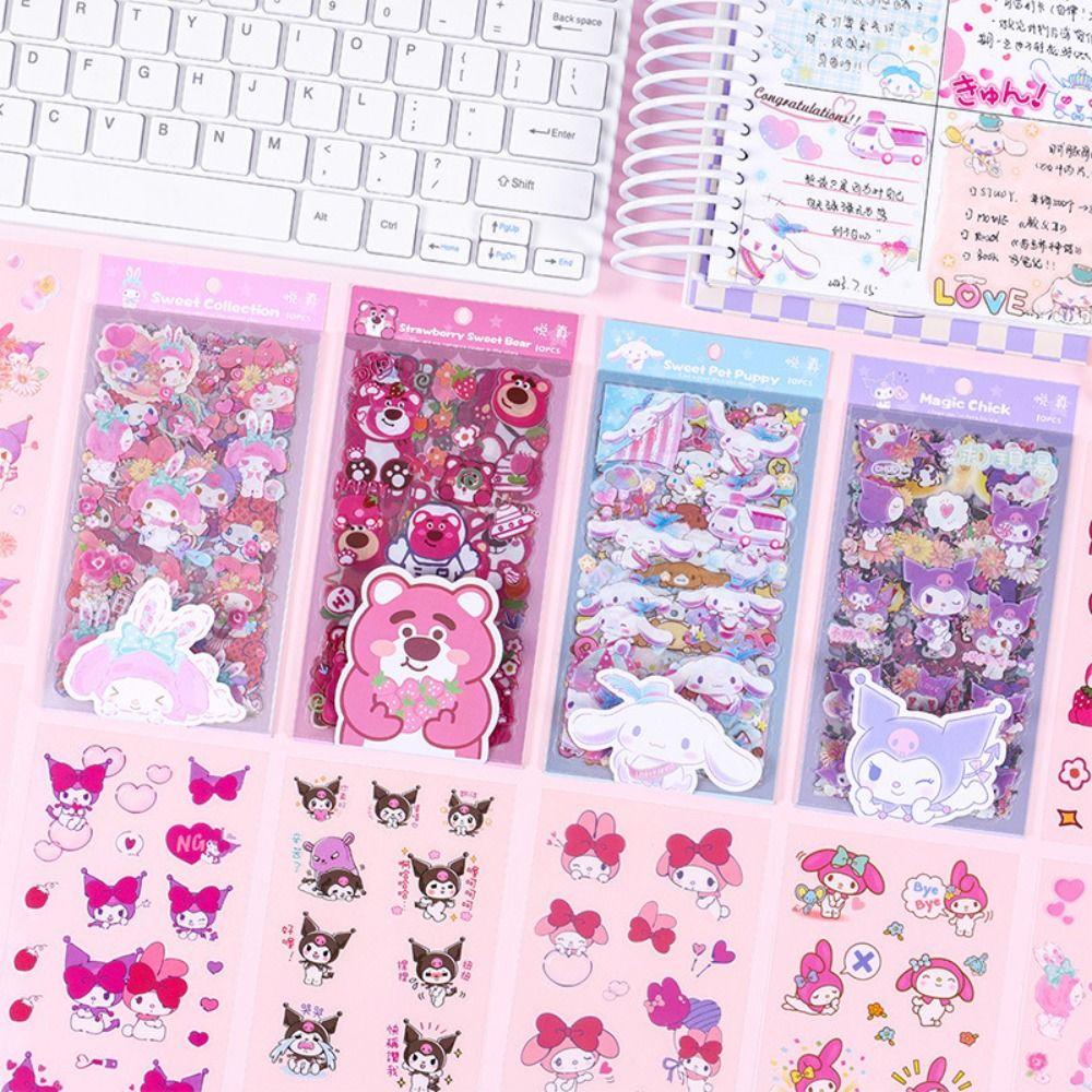 Mmluck Set 10 Sticker Dán Trang Trí Bằng pvc Hình guka kawaii Koromi Dễ Thương diy