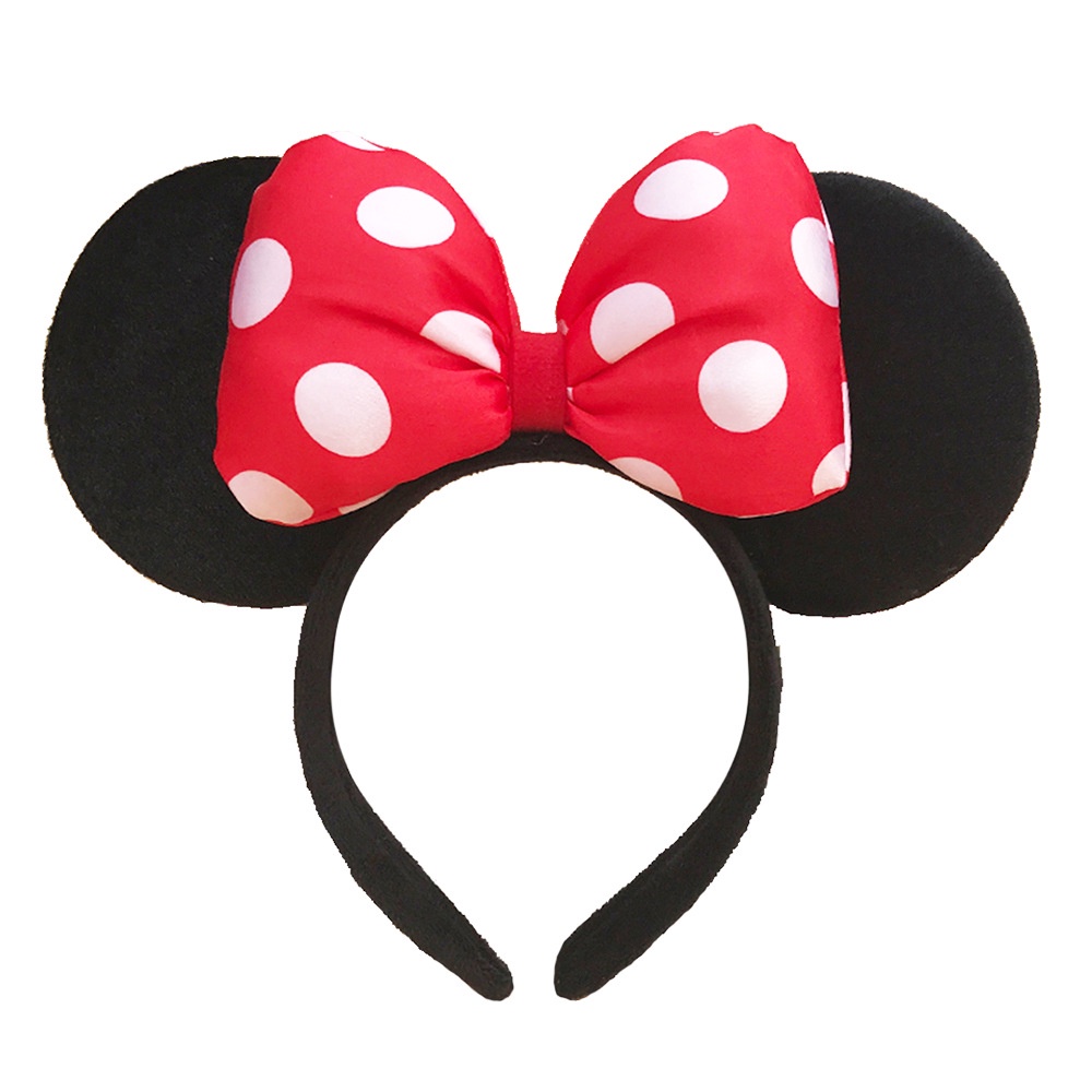 Dễ Thương Băng Đô Cài Tóc Hình Chuột mickey / minnie Đính Nơ Đáng Yêu