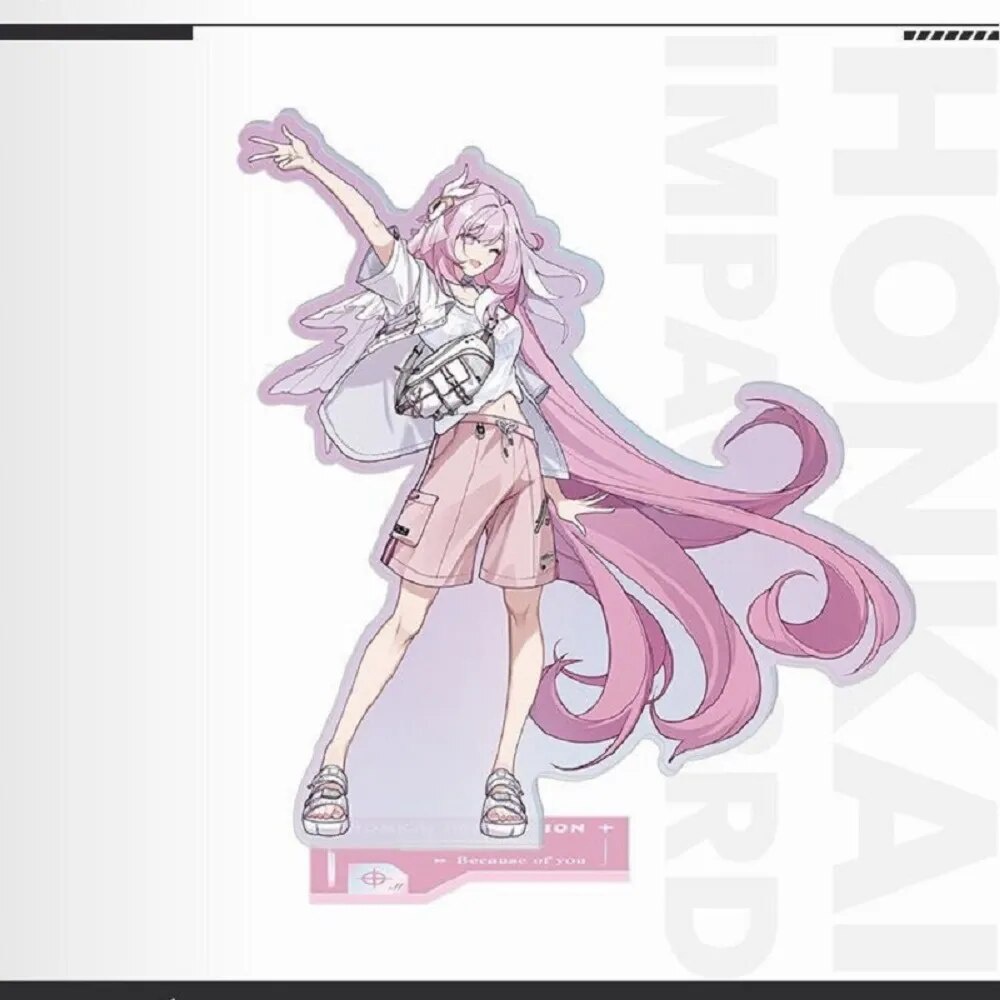 Mô hình Standee MIHOYO Game Honkai Impact 3rd VALKYRIES Elysia Kiana Mei Durandal Phụ kiện trang trí để bàn góc học tập
