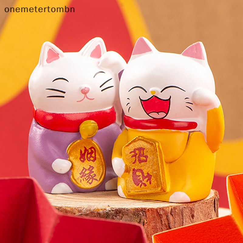 Đồ trang trí Chú Mèo May Mắn mini Trang Trí