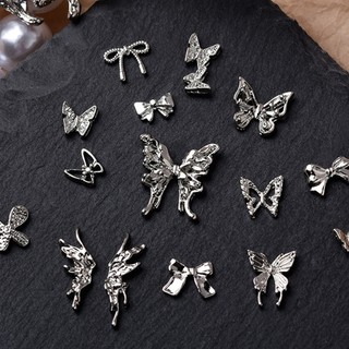 Set 10 phụ kiện trang trí móng tay hình bướm đính đá xinh xắn