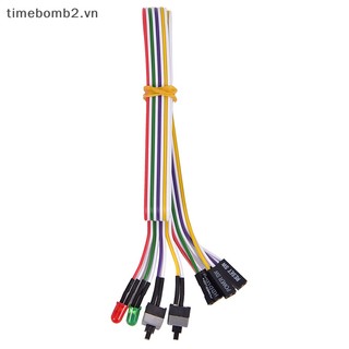 Dây cáp nguồn atx pc 2 nút on / off / reset w / led 68cm