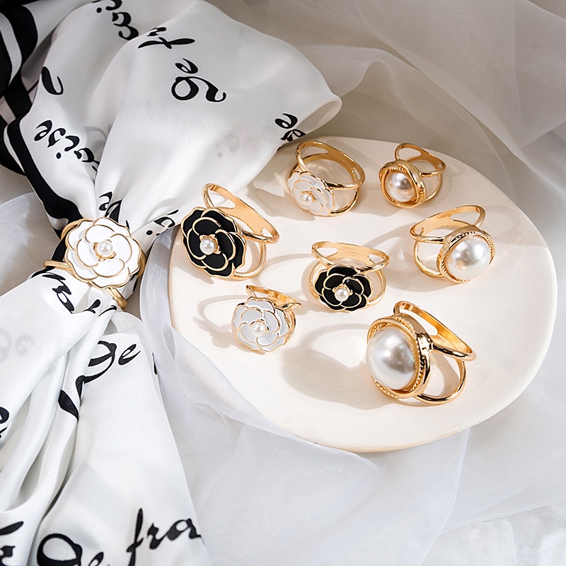 Ghim Cài Áo Nút Khăn Choàng Lụa/Khuy Thắt Nơ Áo/Phụ Kiện Thắt Nơ Áo/Nút Thắt Nơ Ao Thời Trang Mới 2023