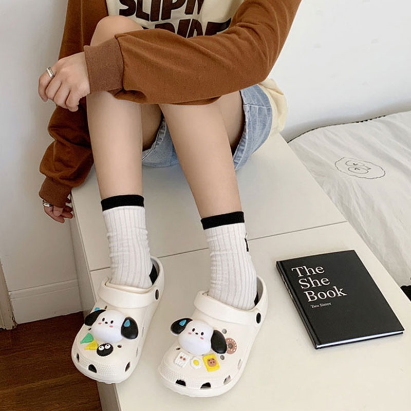 Dép quai ngang CLEMINE họa tiết chú chó dễ thương dành cho trẻ em