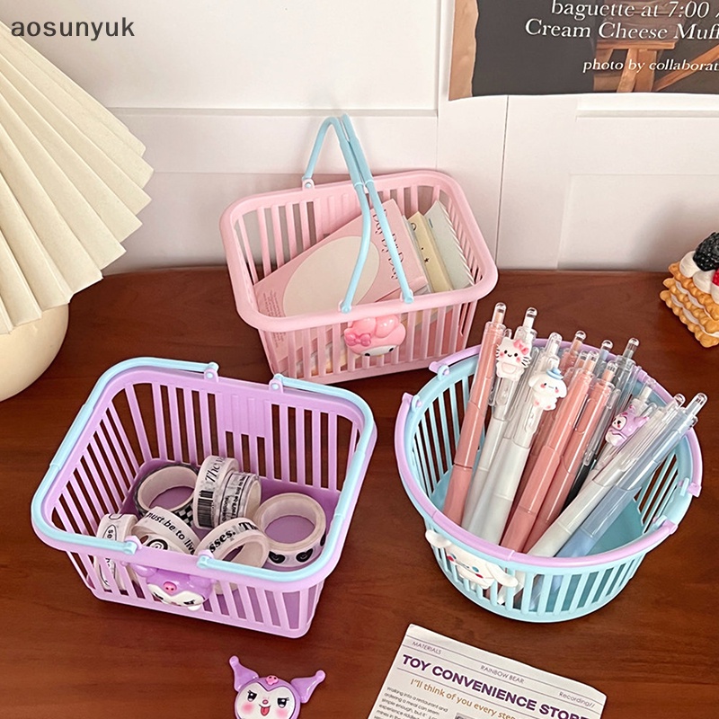 Aosunyuk Giỏ Đựng Văn Phòng Phẩm Để Bàn Họa Tiết anime Dễ Thương