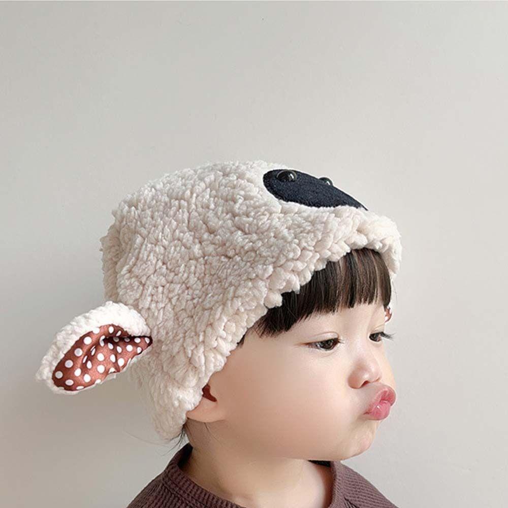 Francesco Mũ Tai Bèo Phủ Lông Cừu Giả Phong Cách Hàn Quốc Dễ Thương Cho Bé
