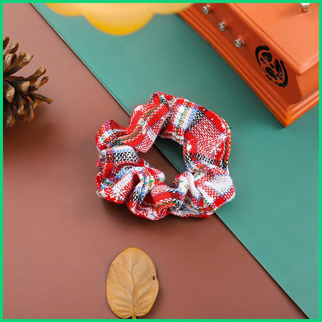 Băng Đô Cài Tóc Họa Tiết Caro / Bông Hoa Phong Cách Giáng Sinh Thời Trang Cho Nữ