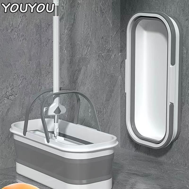 Youyou Xô Đựng Cây Lau Nhà / Đi Học / Đi Vệ Sinh Cỡ Lớn Có Thể Gấp Gọn
