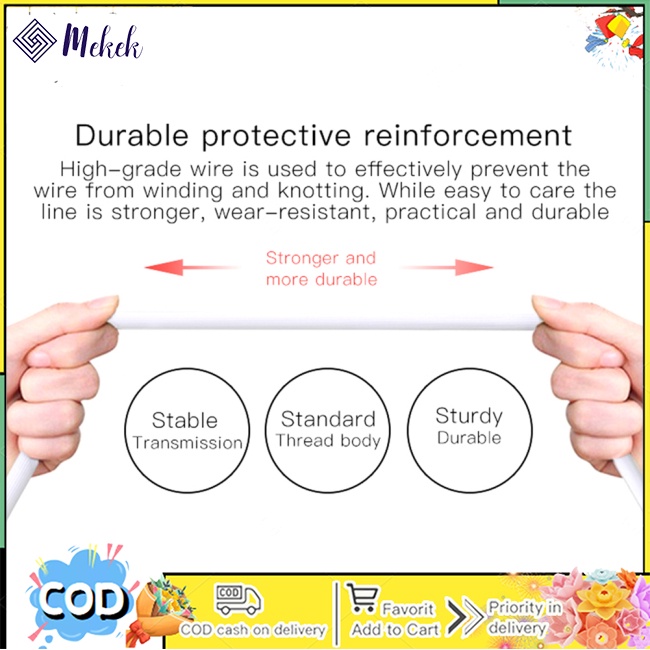 Mekek Tai Nghe Có Dây Âm Thanh Siêu Trầm Chất Lượng Cao Có Micro Cho Điện Thoại Iphone 6s