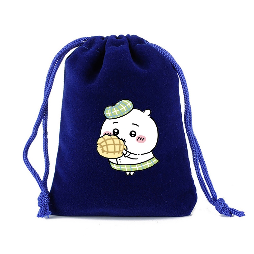 Chiikawa Túi Dây Rút Ngắn Bằng Vải Bông Thoải Mái In Họa Tiết Hoạt Hình Đáng Yêu