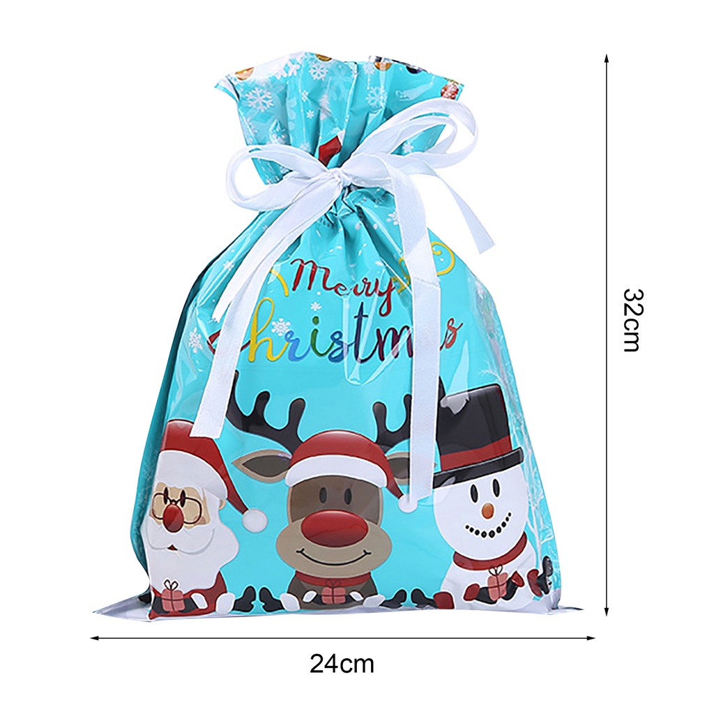 Túi Dây Rút Đa Năng Thời Trang Đựng Quà Giáng Sinh