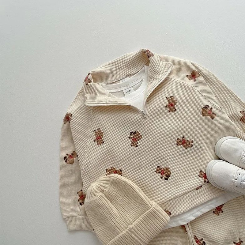Bộ Áo hoodie Dài Tay + Quần Dài Thời Trang Mùa Thu Cho Bé