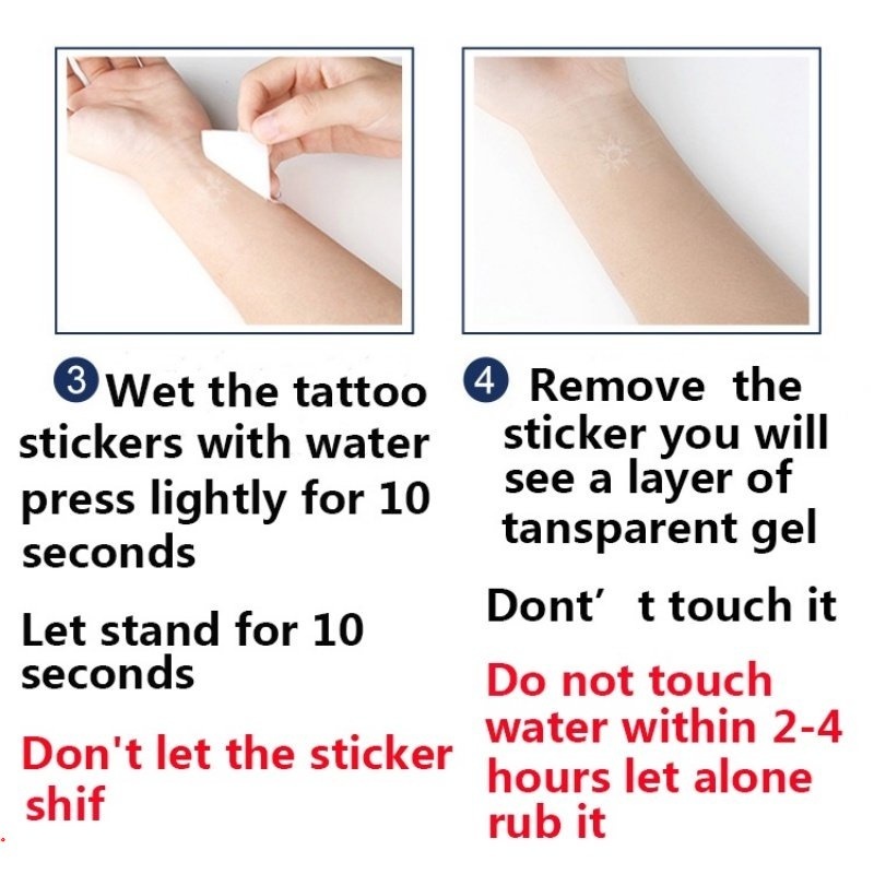 Hình Xăm Dán Tạm Thời Chống Nước Lâu Trôi 2 Tuần Kích Thước 18Cmx11Cm