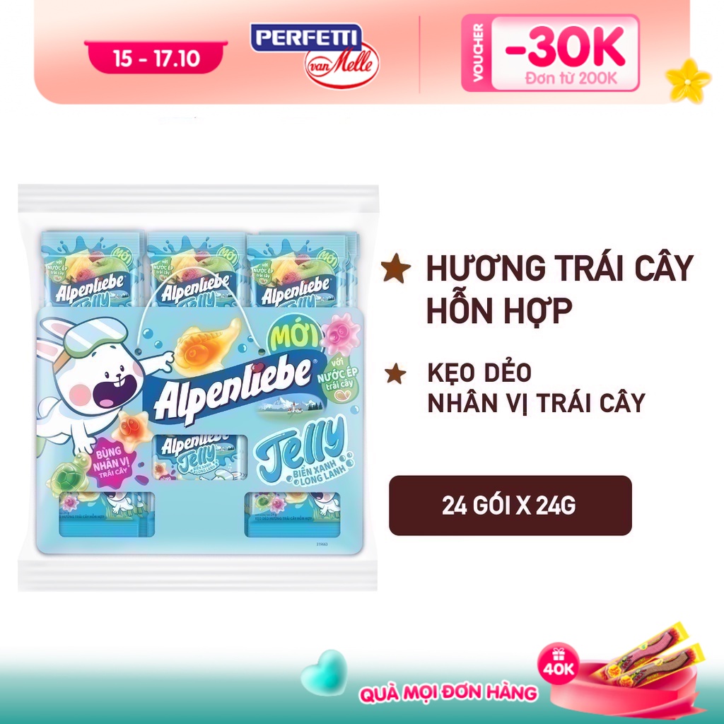 Combo Kẹo dẻo Alpenliebe Jelly Biển xanh long lanh