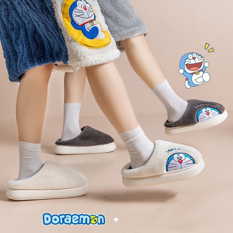 Dép Bông Đi Trong Nhà Giữ Ấm Mùa Đông Hình doraemon Cho Bé Gái Dép Đi Trong Nhà Mềm Mại Họa Tiết Hoạt Hình Dễ Thương Cho Cặp Đôi