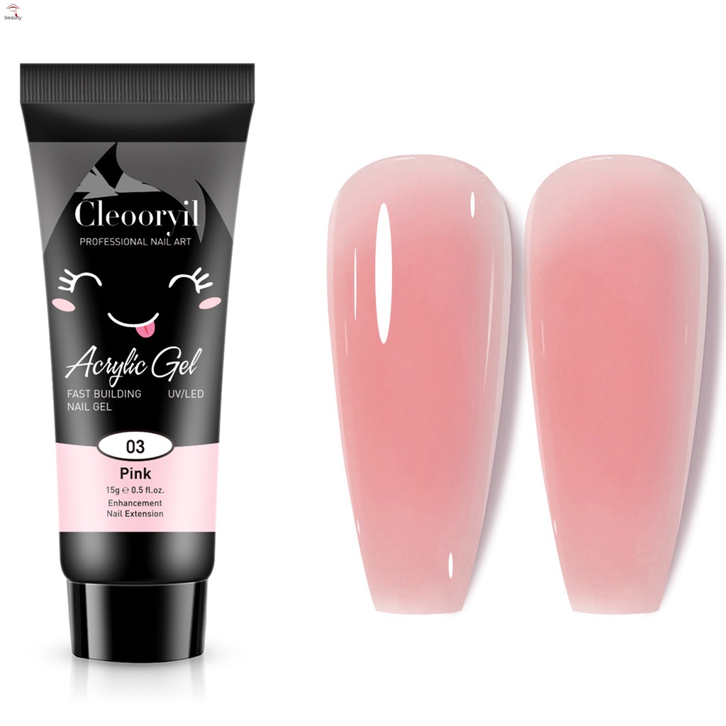 Keo Dán Nối Dài Móng Tay Chuyên Nghiệp Màu Sắc Đơn Giản 15ml