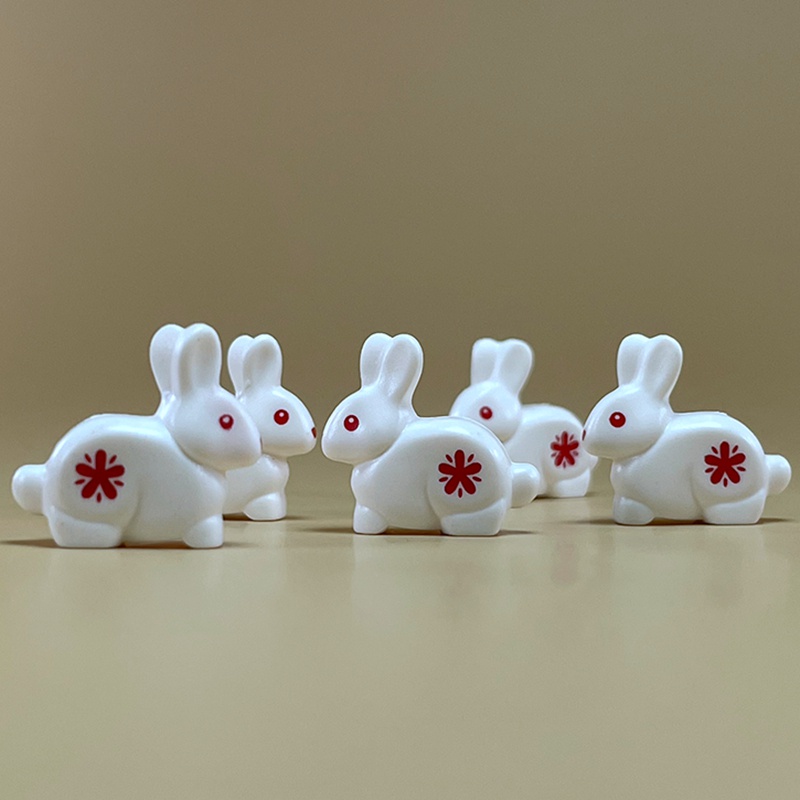 Bộ 9 Mô Hình Đồ Chơi Công Viên Động Vật Thỏ Đáng Yêu diy Mừng Năm Mới Cho Trẻ Em