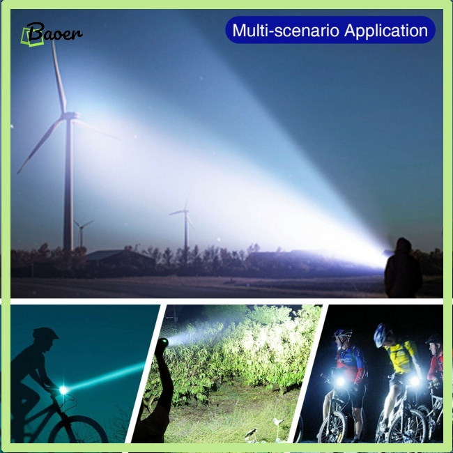 Đèn Pin Siêu Sáng 90000Lm 3 Chế Độ Chính Hãng 100% Sử Dụng Ngoài Trời