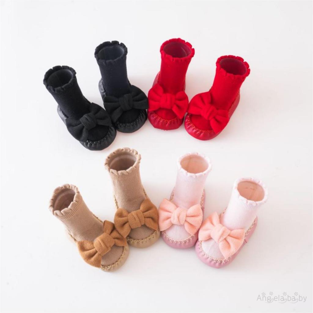 Vớ Mềm Chống Trượt Đính Nơ Đáng Yêu Cho Bé Gái