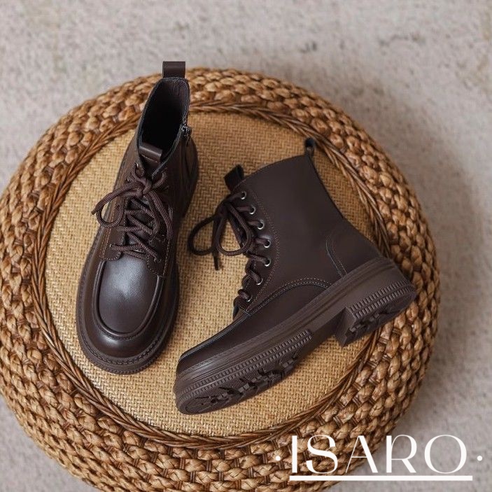 ISARO giày nữ boot nữ bột boot Thời trang trăm mốt 2023 HOTSALE Phong cách đơn giản Phối màu tinh tế Thể thao Tiện dụng FSX23A0O91 42Z231019