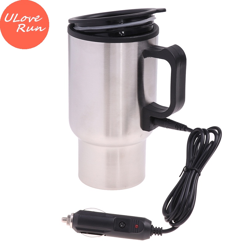 Uloverun Bình Đun Nước Bằng Thép Không Gỉ 12v 450ml Cho Xe Hơi vn