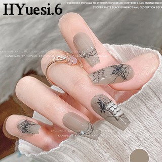 Miếng Dán Trang Trí Móng Tay Hình Bướm 3d diy