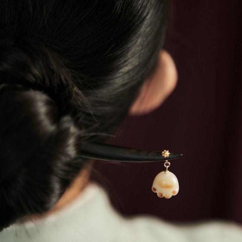 Kẹp Tóc Bằng Gỗ Hình Mèo Dễ Thương Phong Cách Mới 2023